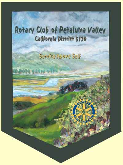 Petaluma Valley Rotary Club banner